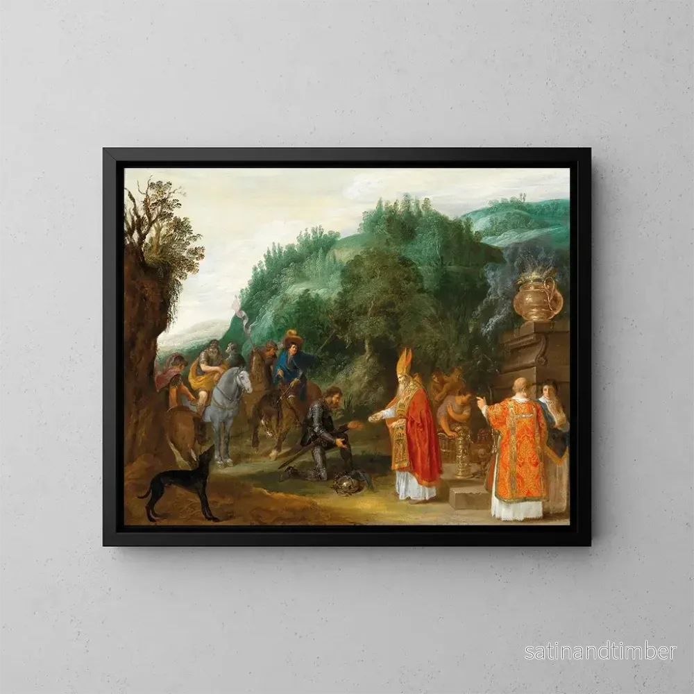Reproduktion av målningen Abraham och Melkisedek – Jacob Symonsz Pynas krets Reproduktion av målningen Abraham och Melkisedek – Jacob Symonsz Pynas krets