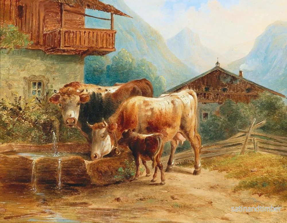 Reproduktion av målningen Khe à la fontaine - Joseph Heicke - Bild 2