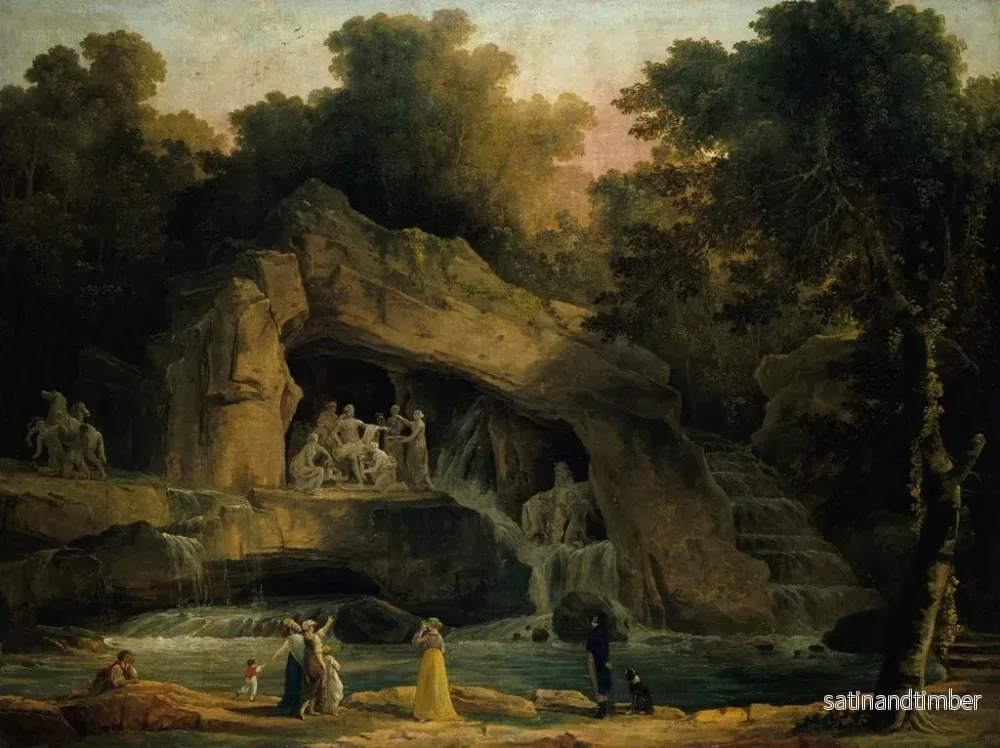 Reproduktion av målningen Les bains d'Apollon à Versailles - Hubert Robert - Bild 2