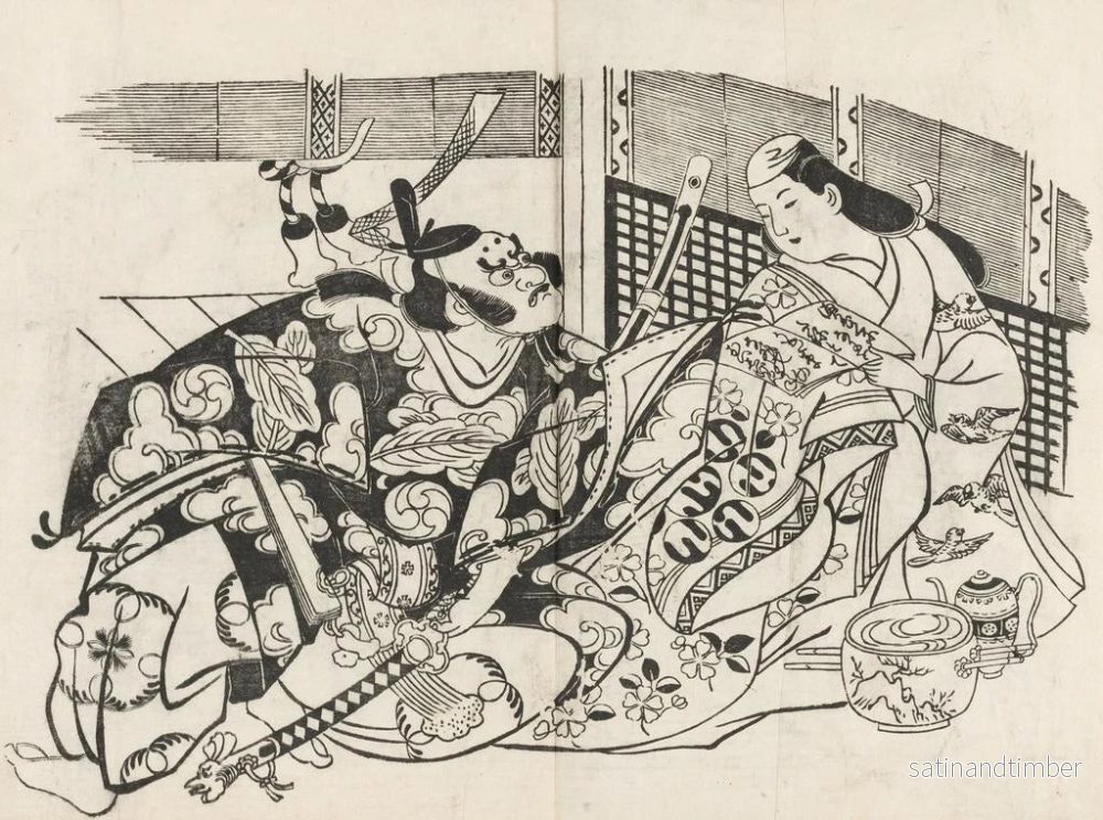 Reproduktion av målningen Yakusha ezukushi Pl2 - Okumura Masanobu - Bild 2