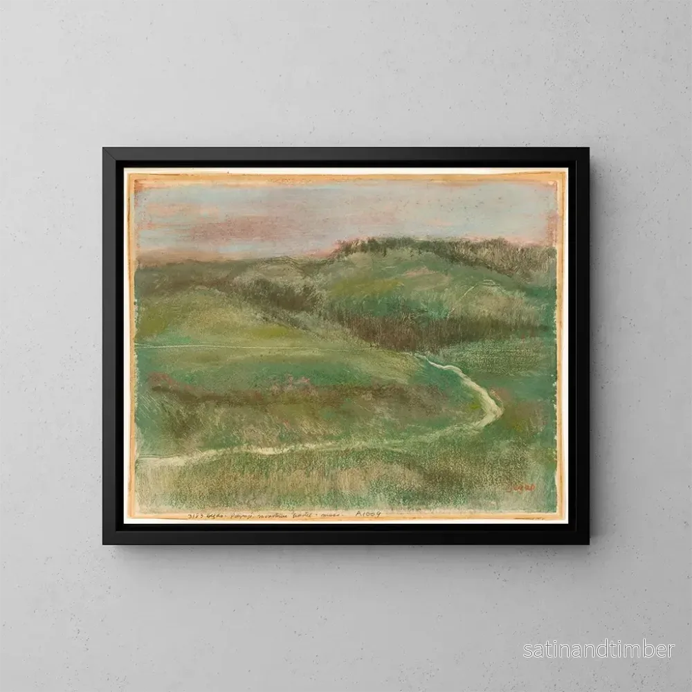 Reproduktion av målningen Landskap - Edgar Degas