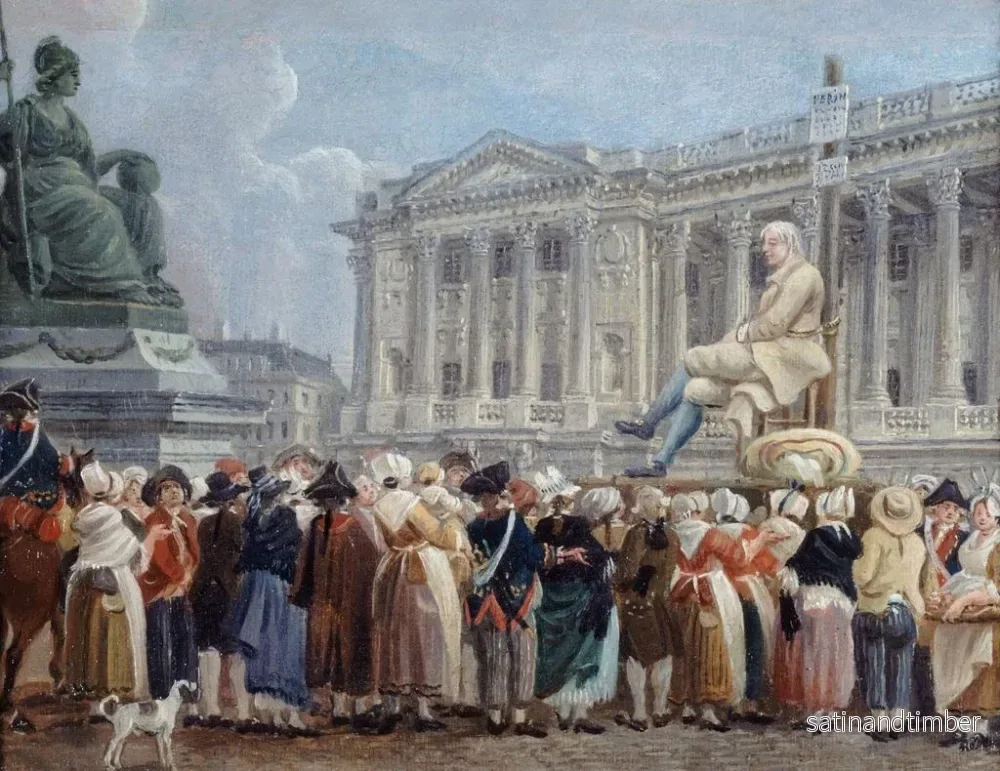 Reproduktion av målningen av Pierre Nicolas Perrin på Revolutionsplatsen den 29 vendémiaire år II - Pierre-Antoine Demachy - Bild 2