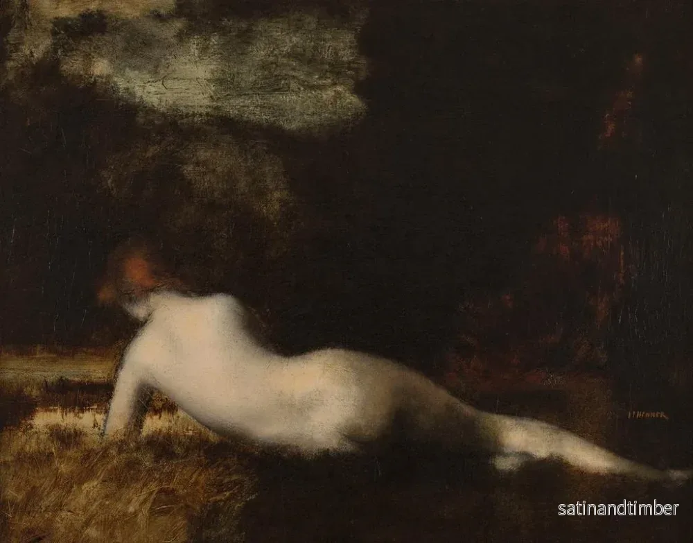 Reproduktion av målningen Nymphe allongée - Jean-Jacques Henner - Bild 2