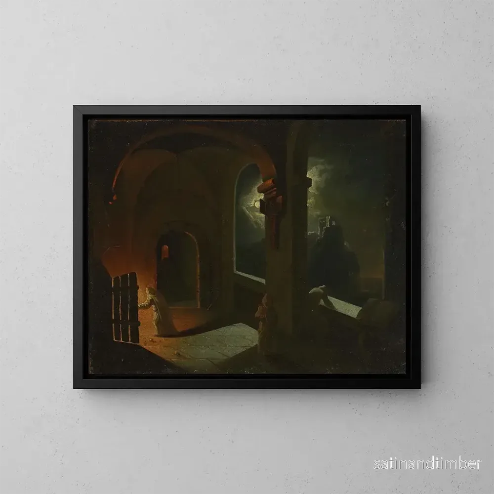 Reproduktion av målningen En scen i kartusians kloster – Franciszek Ksawery Lampi Reproduktion av målningen En scen i kartusians kloster – Franciszek Ksawery Lampi