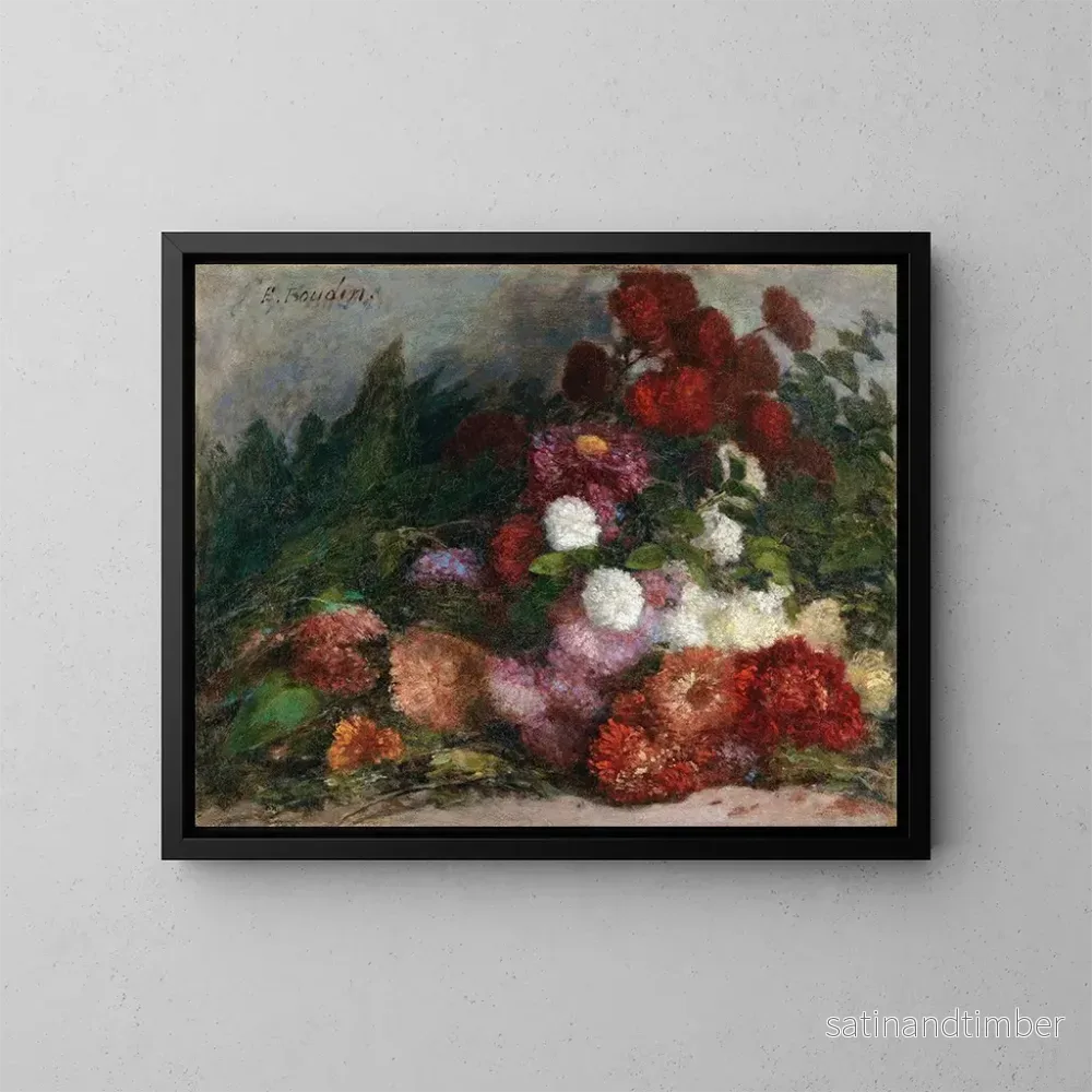 Reproduktion av målningen Bouquet de fleurs – Eugène Boudin Reproduktion av målningen Bouquet de fleurs – Eugène Boudin