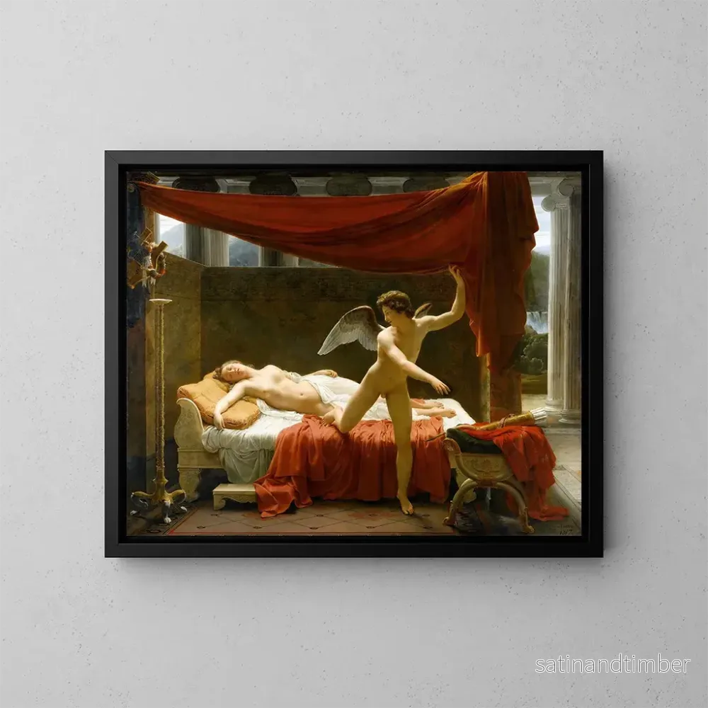 Reproduktion av målningen Cupid och Psyche - François-Édouard Picot
