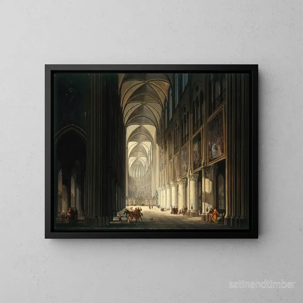 Reproduktion av målningen Inomhusvy av Notre-Dame – Jean-François Depelchin Reproduktion av målningen Inomhusvy av Notre-Dame – Jean-François Depelchin