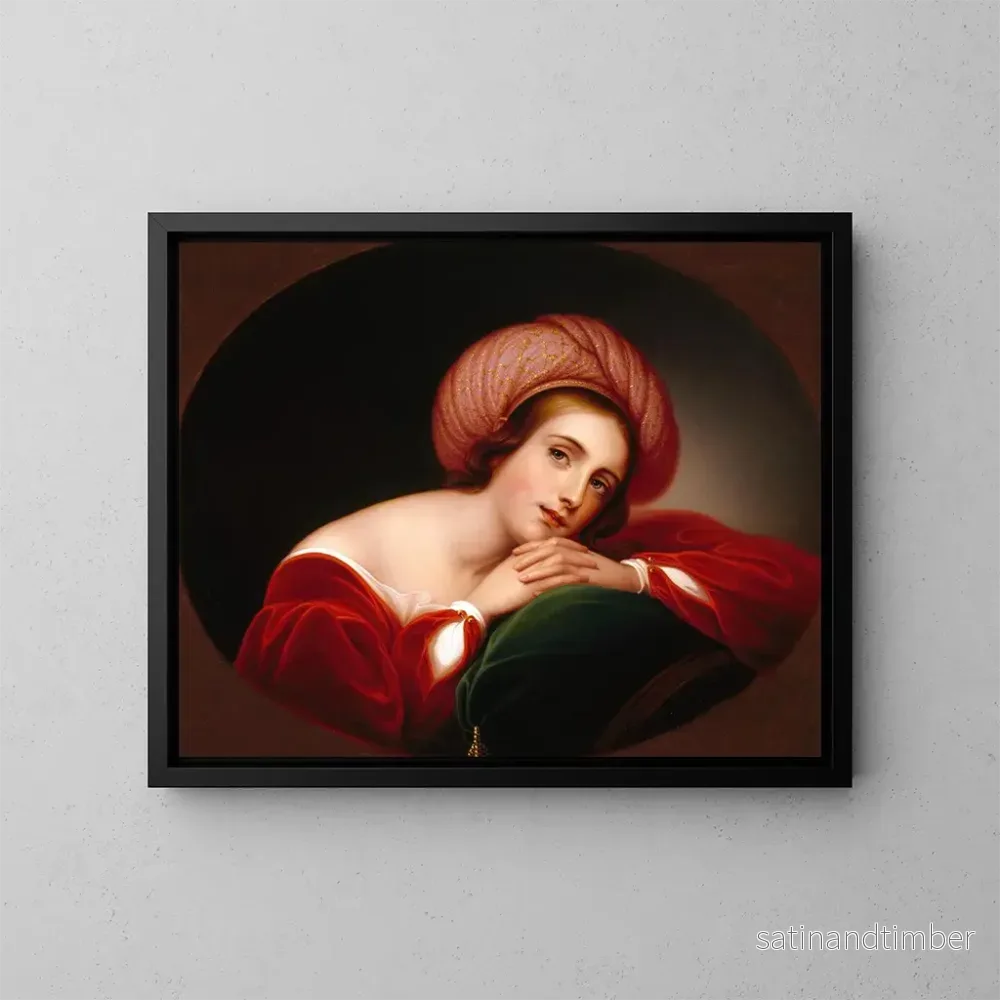 Reproduktion av målningen porträtt idealiserad - Rembrandt Peale