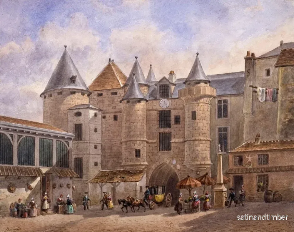 Reproduktion av målningen Le Grand Châtelet från 1700-talet - Auguste Sébastien Bénard - Bild 2