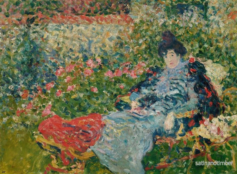Reproduktion av målningen Gabrielle Valtat i trädgården - Louis Valtat - Bild 2