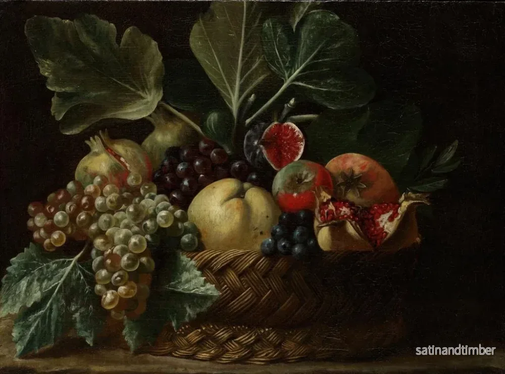 Reproduktion av målningen Fruktkorg - Bartolomeo Cavarozzi - Bild 2