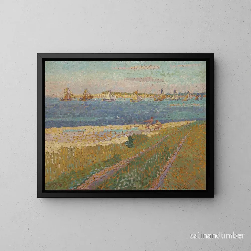 Reproduktion av målningen La Schelde nära Veere – Jan Toorop