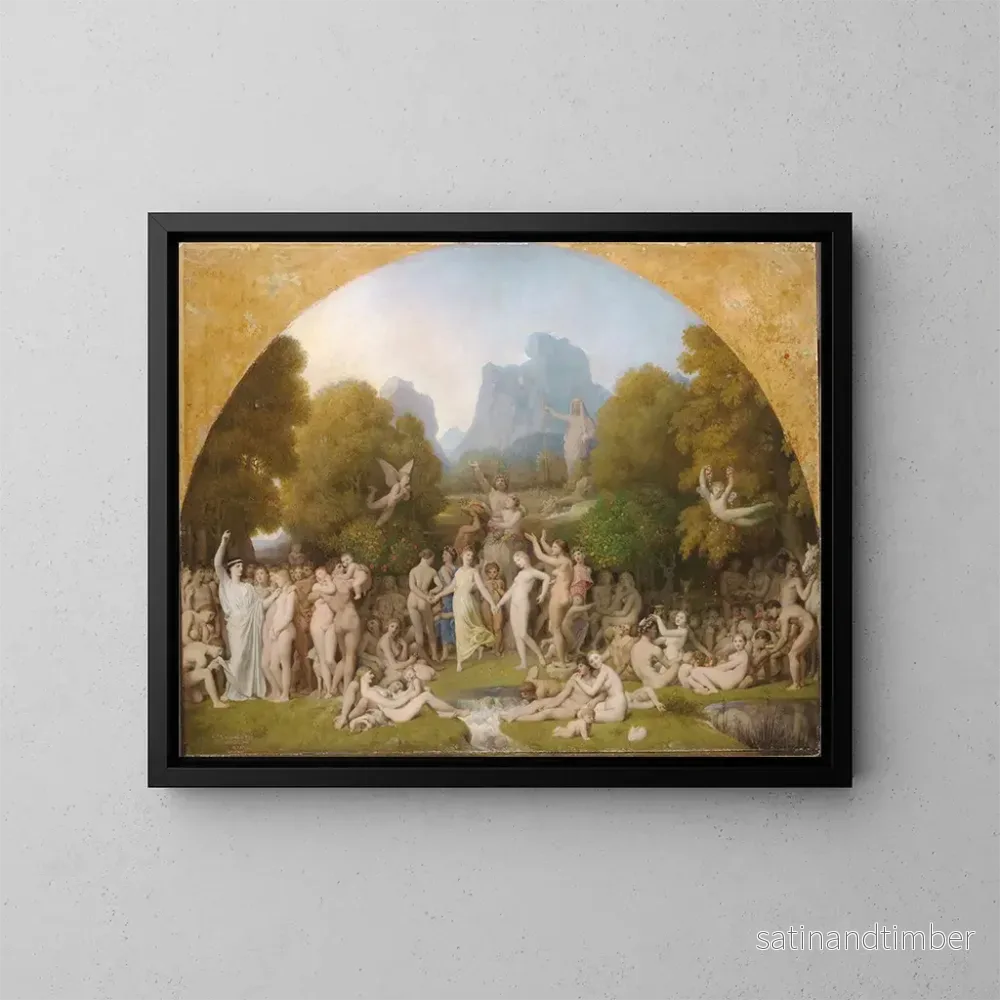 Reproduktion av målningen L'Âge d'or - Jean-Auguste-Dominique Ingres