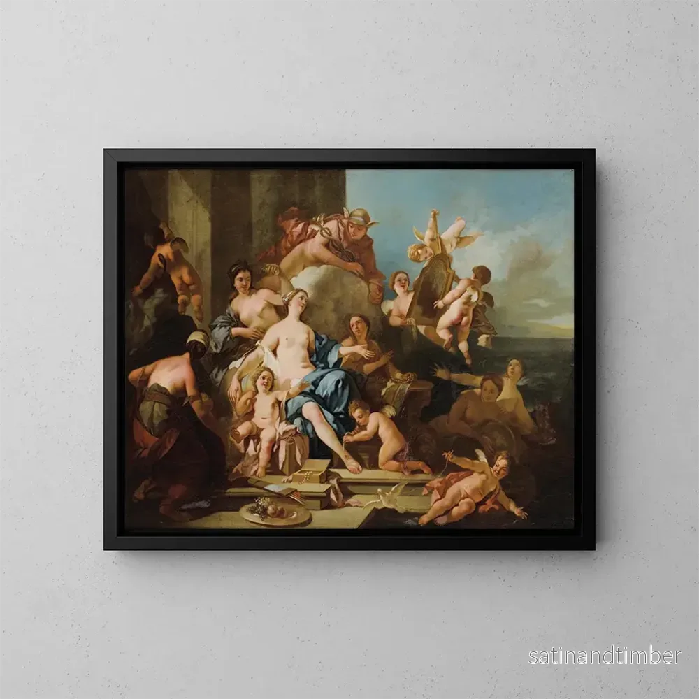 Reproduktion av målningen Venus och Merkurus - Pierre-Jacques Cazes