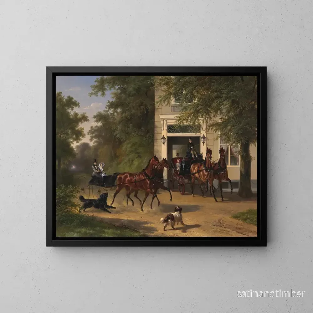Reproduktion av målningen August Belmont och Isabel Perry - Wouterus Verschuur