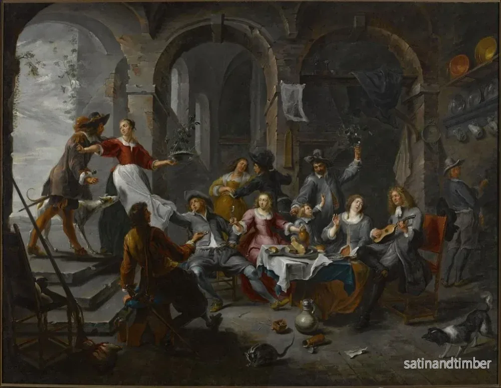 Reproduktion av målningen Allégorie des cinq sens - Willem van Herp - Bild 2