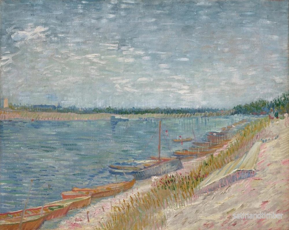 Reproduktion av målningen Les canots amarrés - Vincent van Gogh - Bild 2