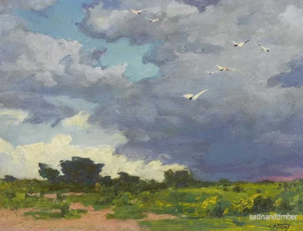 Reproduktion av målningen Vol soudain - Edward Henry Potthast - Bild 2