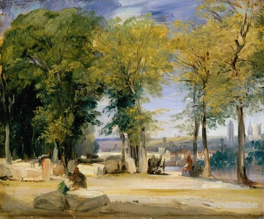 Reproduktion av målningen Vue près de Rouen - Richard Parkes Bonington - Bild 2