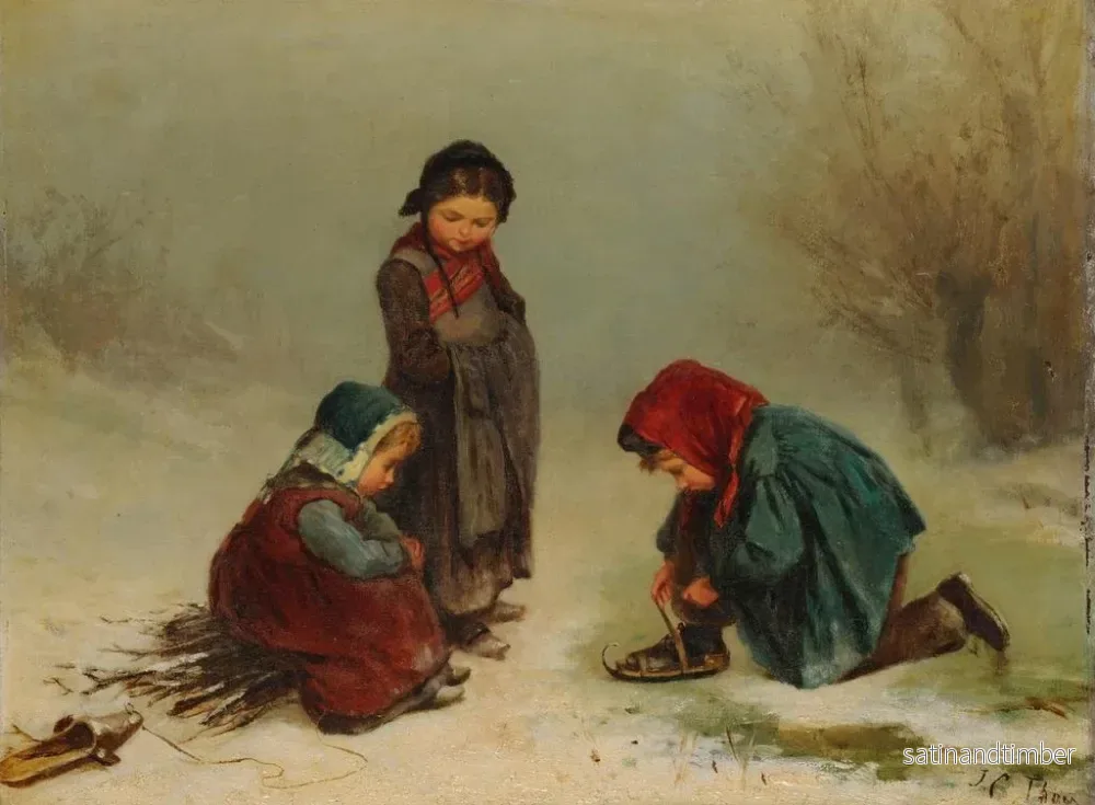 Reproduktion av målningen Barn i skogen - James Crawford Thom - Bild 2