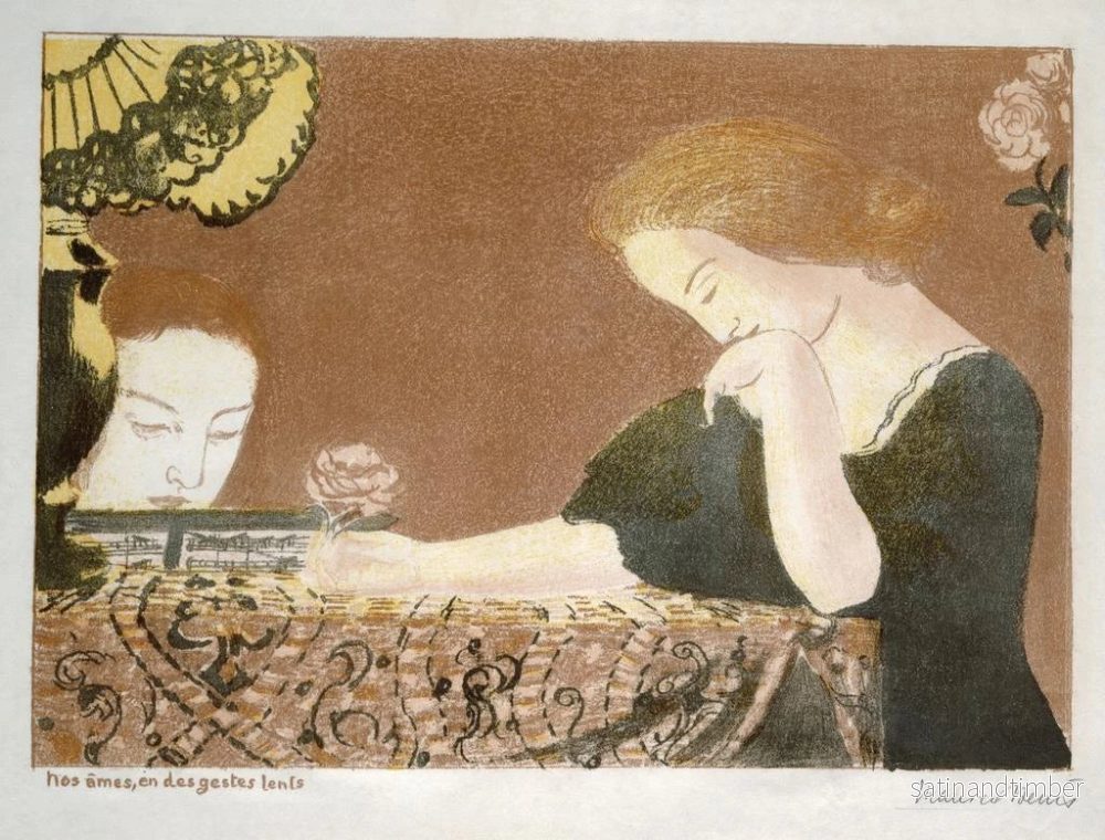 Reproduktion av målningen Nos mains en des gestes lents - Maurice Denis - Bild 2