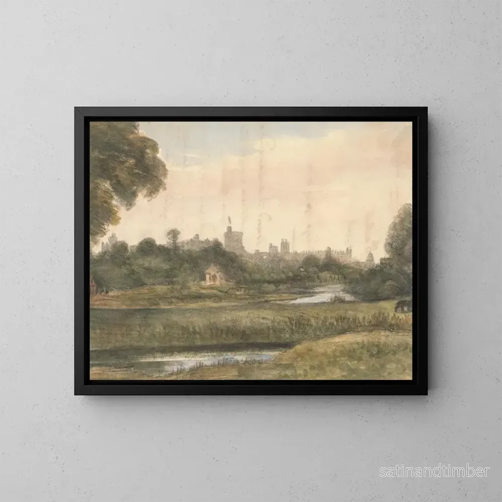 Reproduktion av målningen Vue de Windsor depuis la rivière – William Crotch Reproduktion av målningen Vue de Windsor depuis la rivière – William Crotch