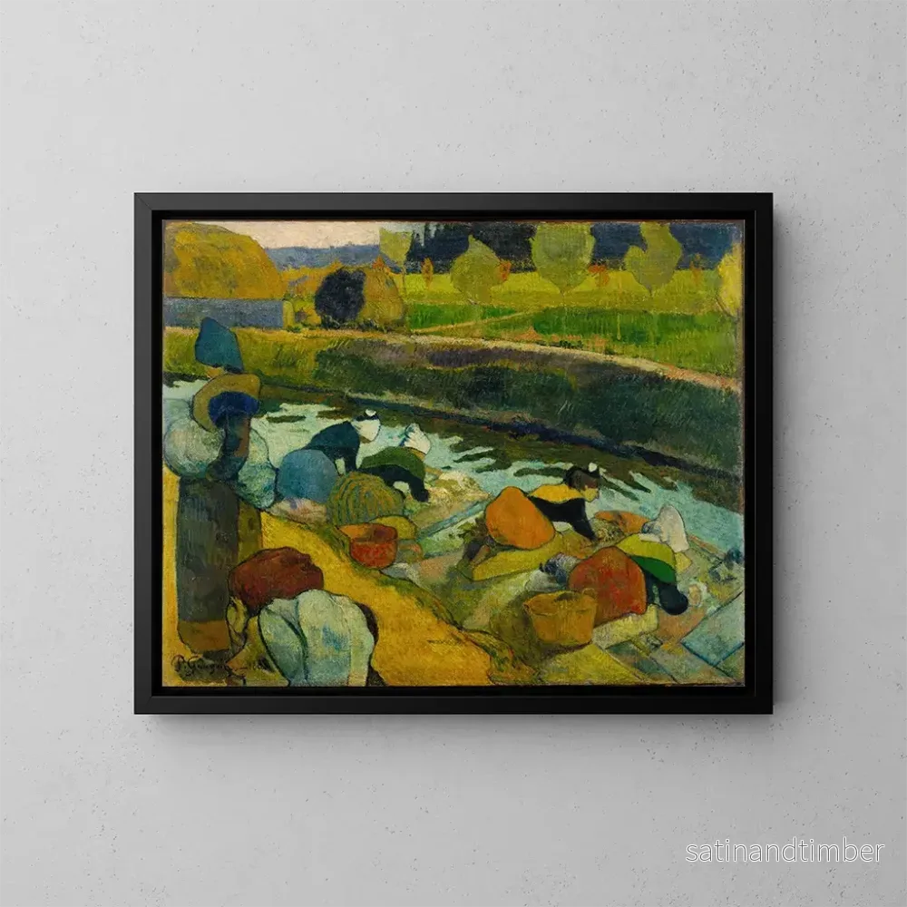 Reproduktion av målningen Les laveuses - Paul Gauguin
