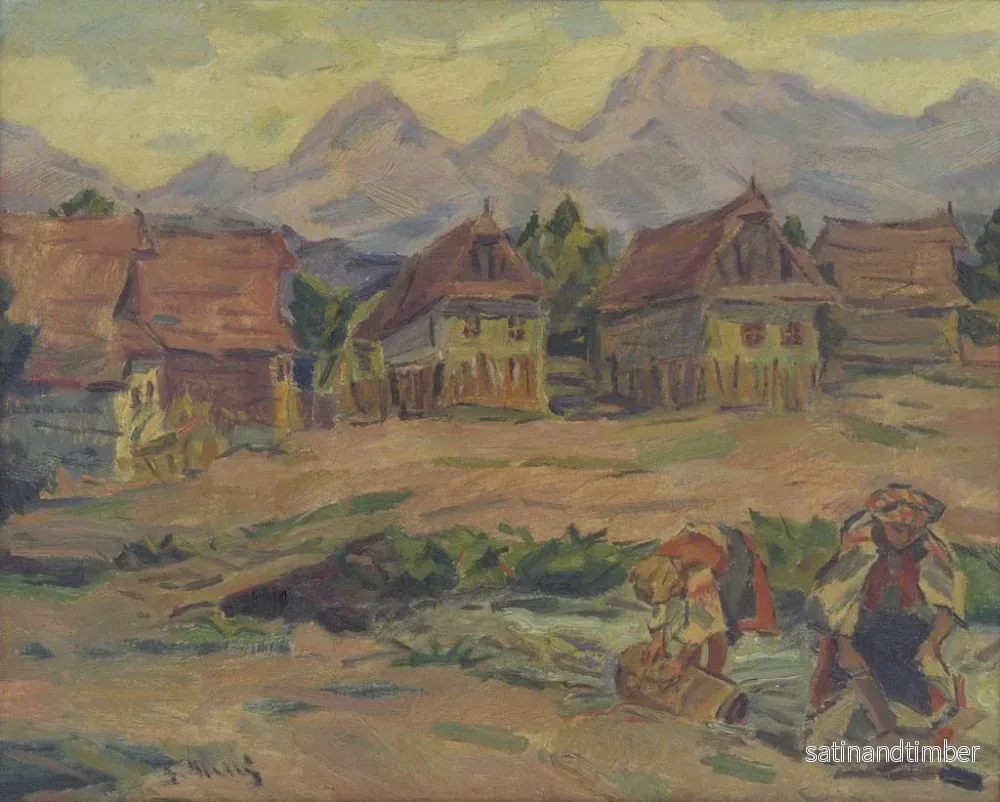 Reproduktion av målningen På en bäck under Tatras - Gustav Mahler - Bild 2