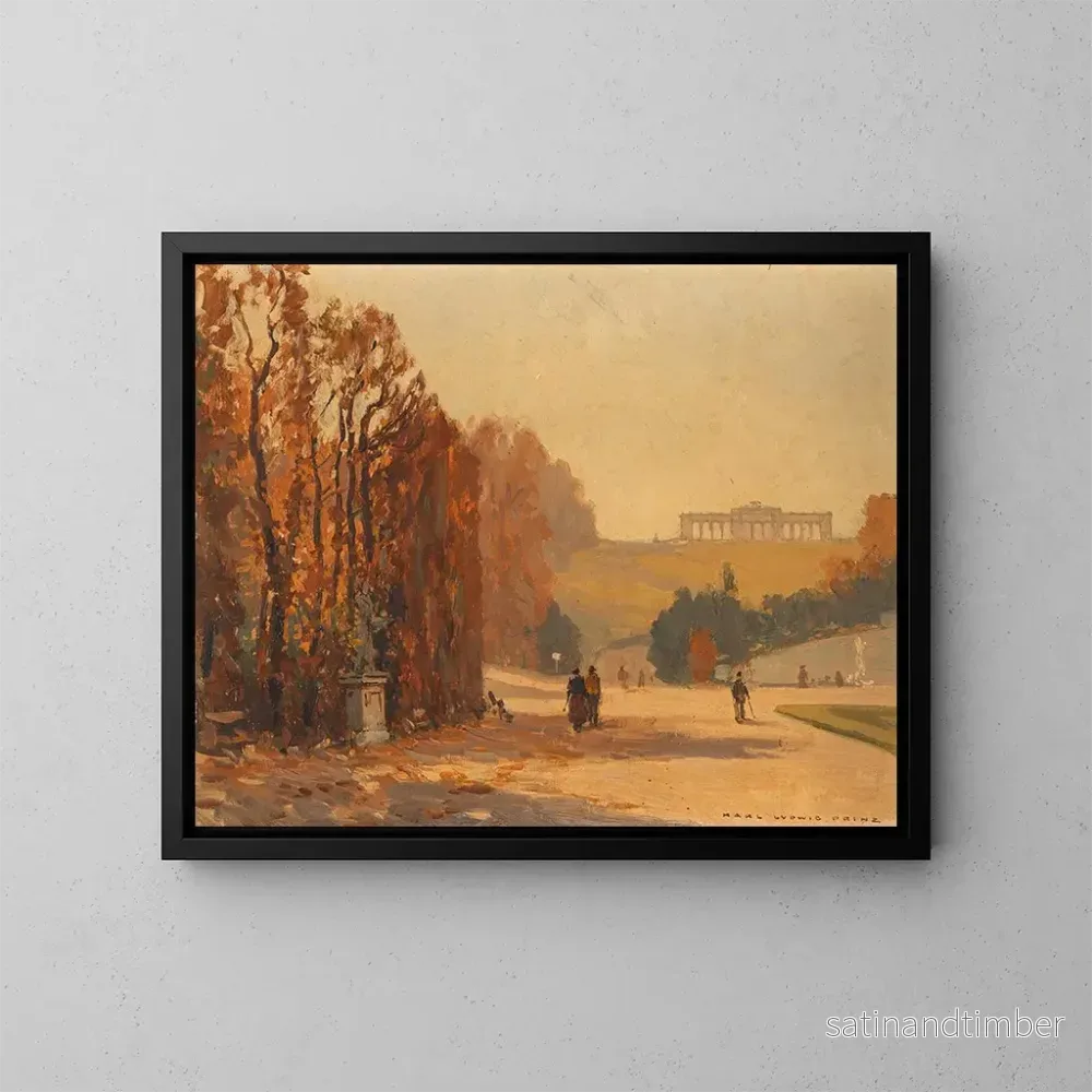 Reproduktion av målningen En vy av Gloriette vid Schönbrunn-palatset – Karl Ludwig Prinz Reproduktion av målningen En vy av Gloriette vid Schönbrunn-palatset – Karl Ludwig Prinz