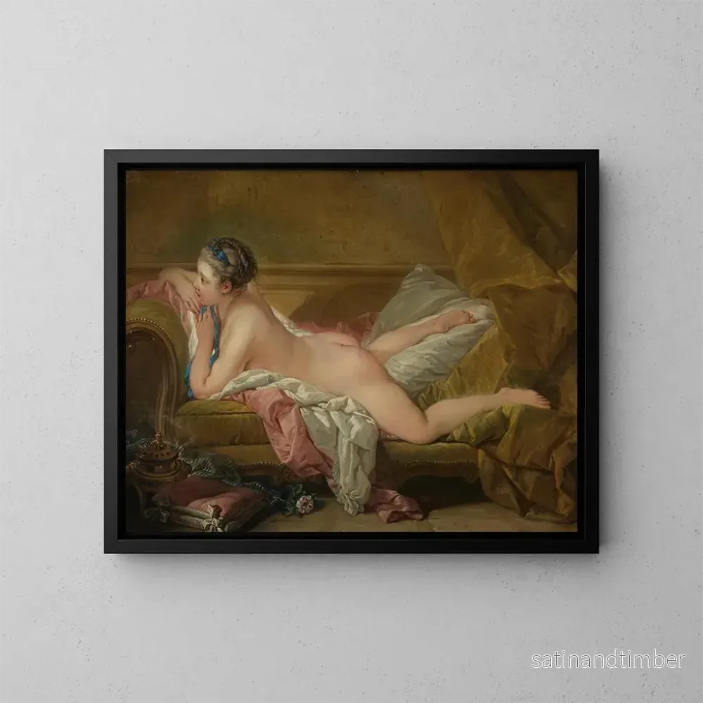Reproduktion av målningen Fille au repos - François Boucher