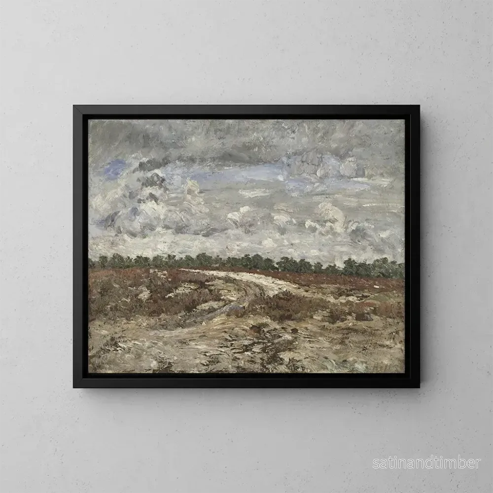 Reproduktion av målningen av vildmark i Fontainebleau-skogen – Carl Fredrik Hill