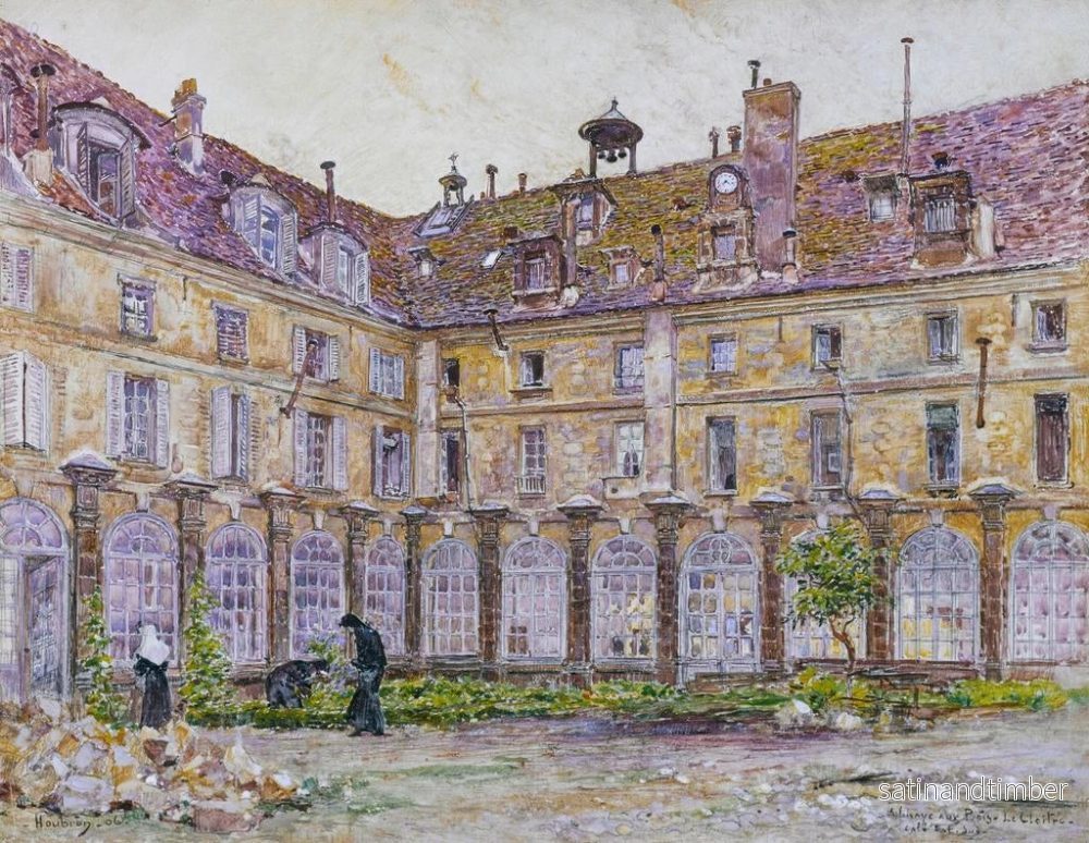 Reproduktion av målningen av klostret i Abbaye aux Bois, rue de Sèvres - Frédéric Houbron - Bild 2