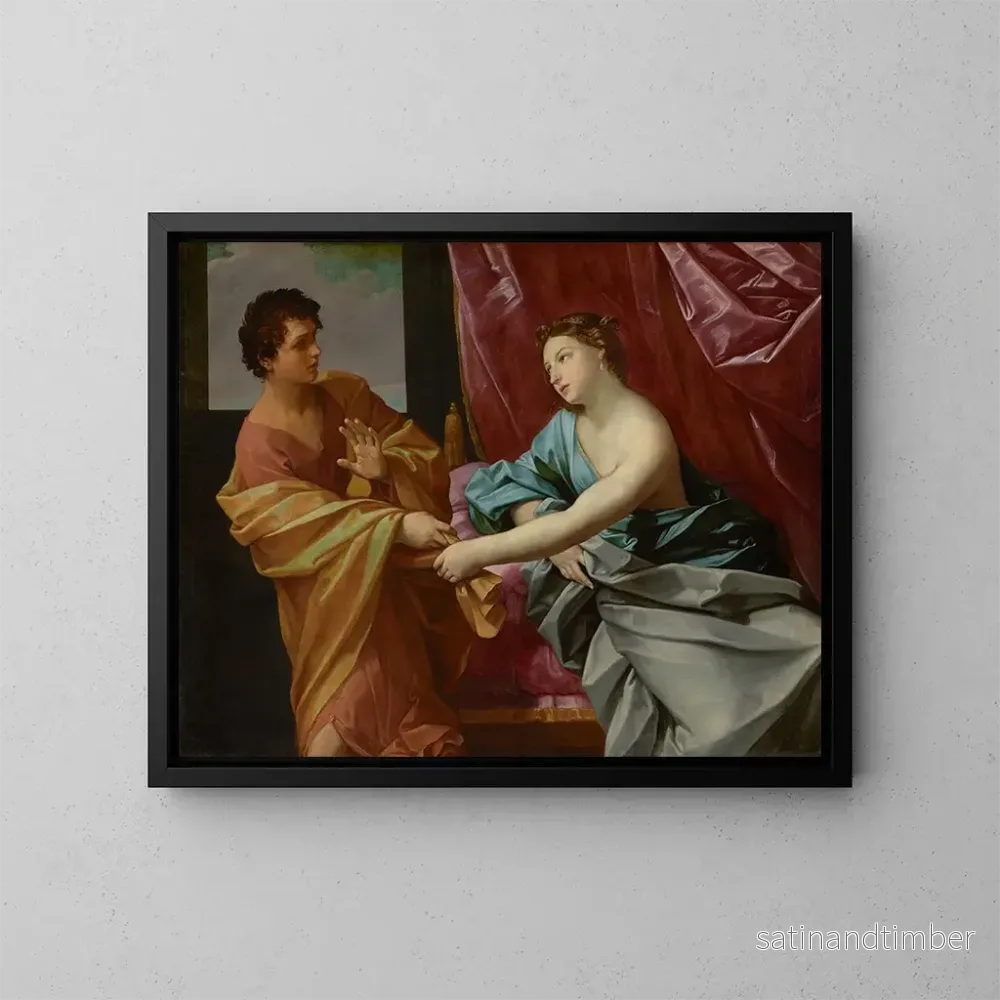Reproduktion av målningen Joseph och Potifars hustru - Guido Reni