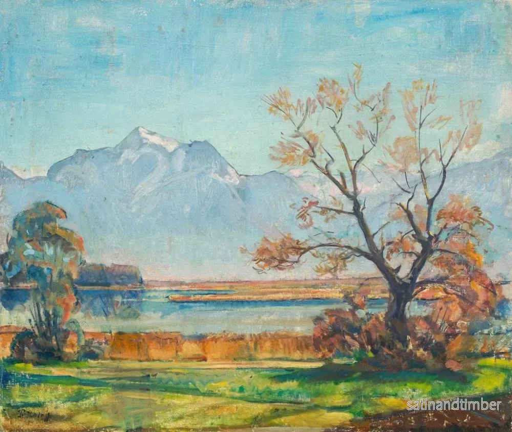 Reproduktion av målningen Ambiance automnale au Chiemsee - Paul Roloff - Bild 2