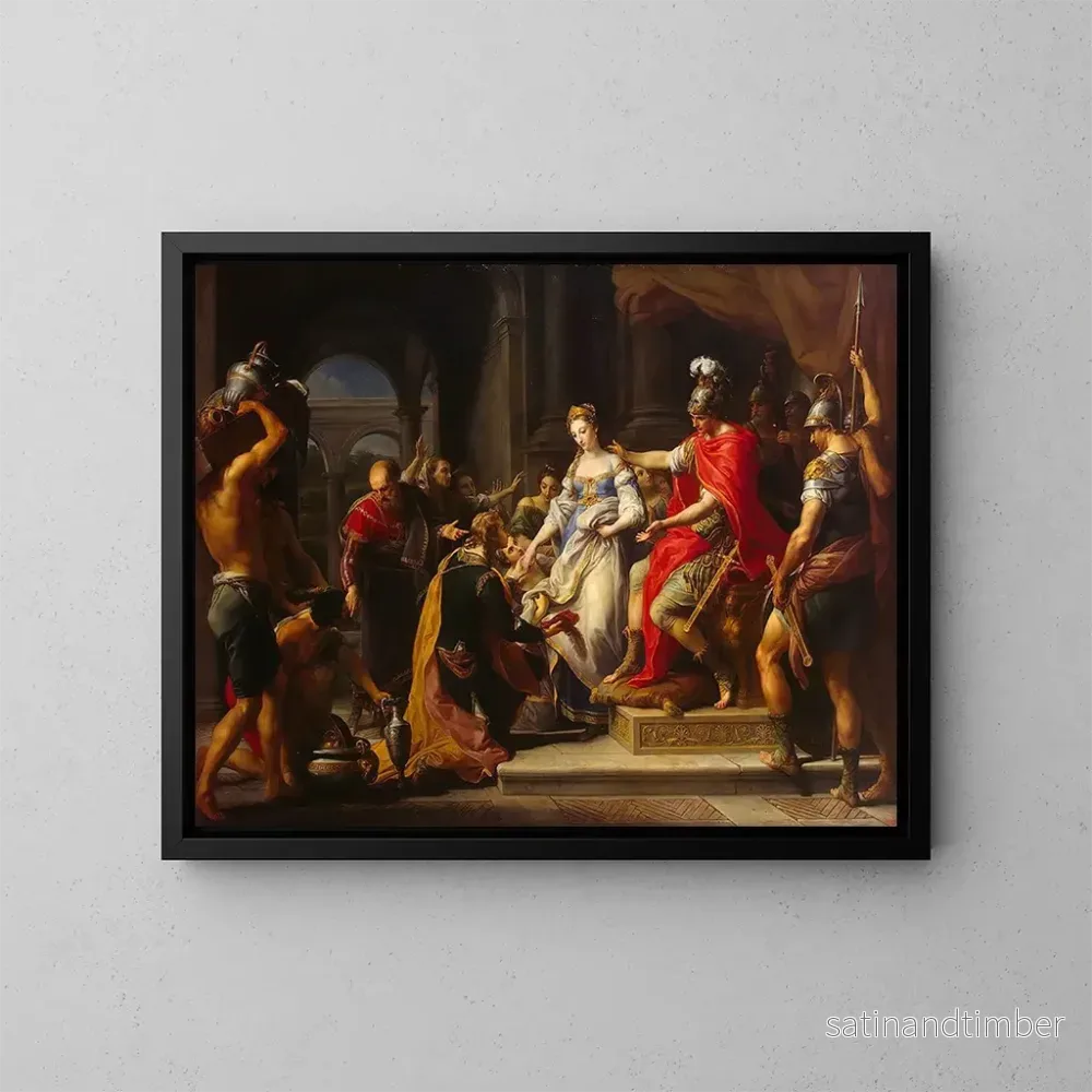 Reproduktion av målningen La Continence de Scipion - Pompeo Batoni