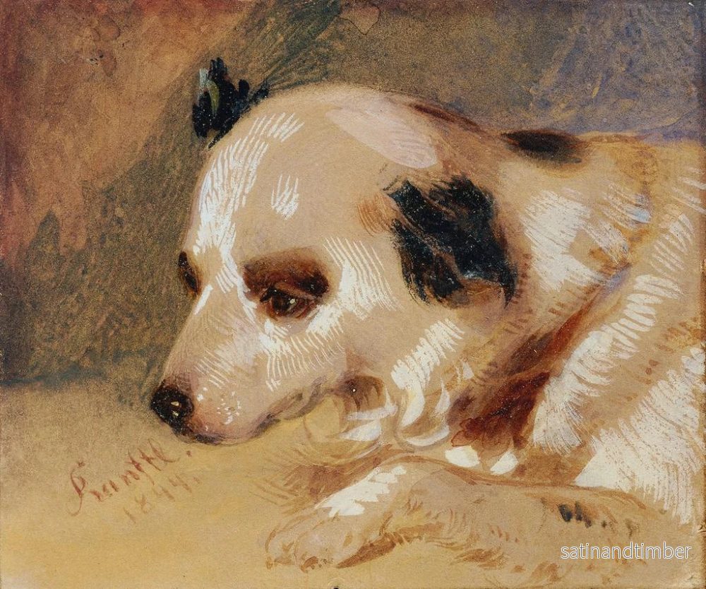 Reproduktion av målningen Tête de chien - Johann Matthias Ranftl - Bild 2
