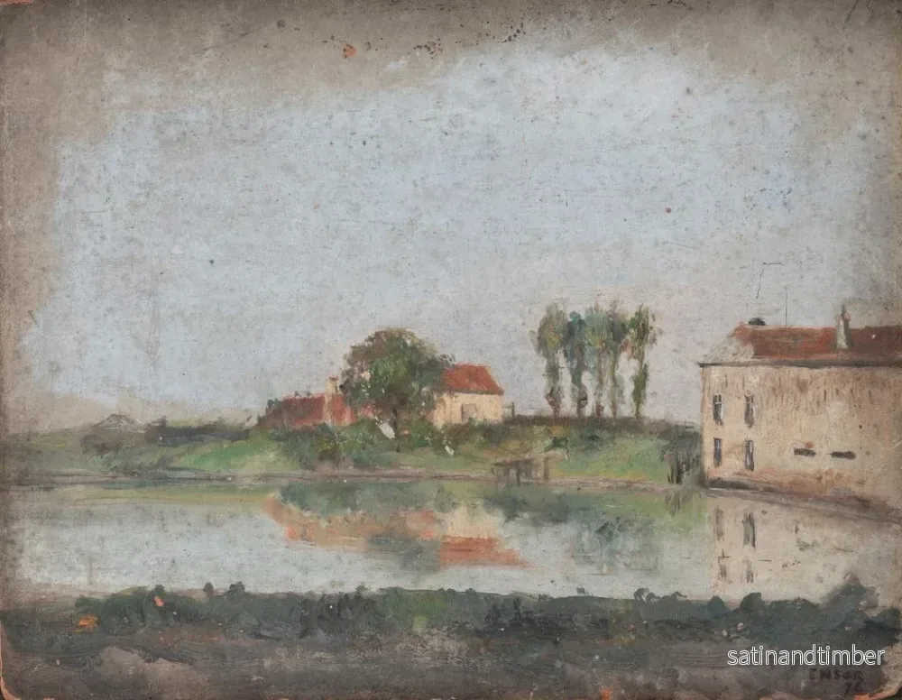 Reproduktion av målningen Le jardin du café Tivoli à Ostende - James Ensor - Bild 2