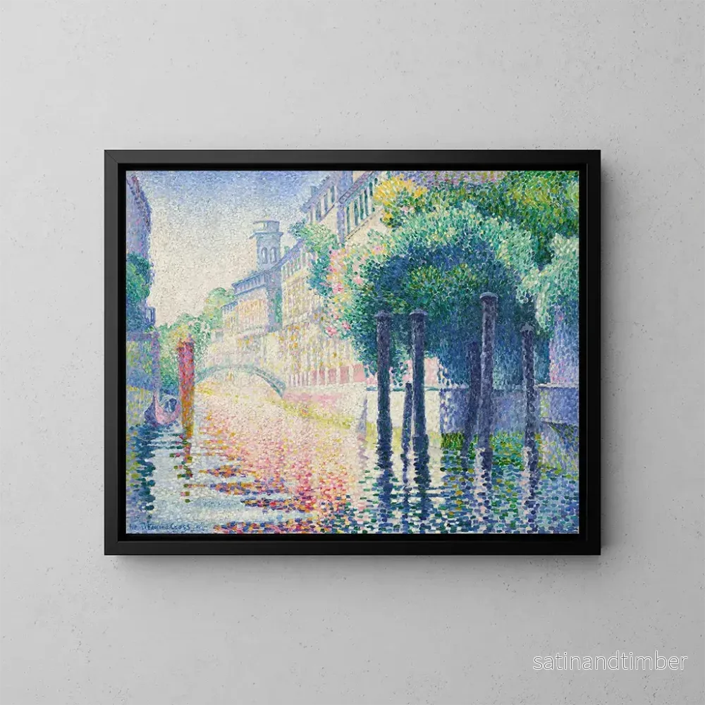 Reproduktion av målningen Rio San Trovaso, Venedig – Henri-Edmond Cross Reproduktion av målningen Rio San Trovaso, Venedig – Henri-Edmond Cross