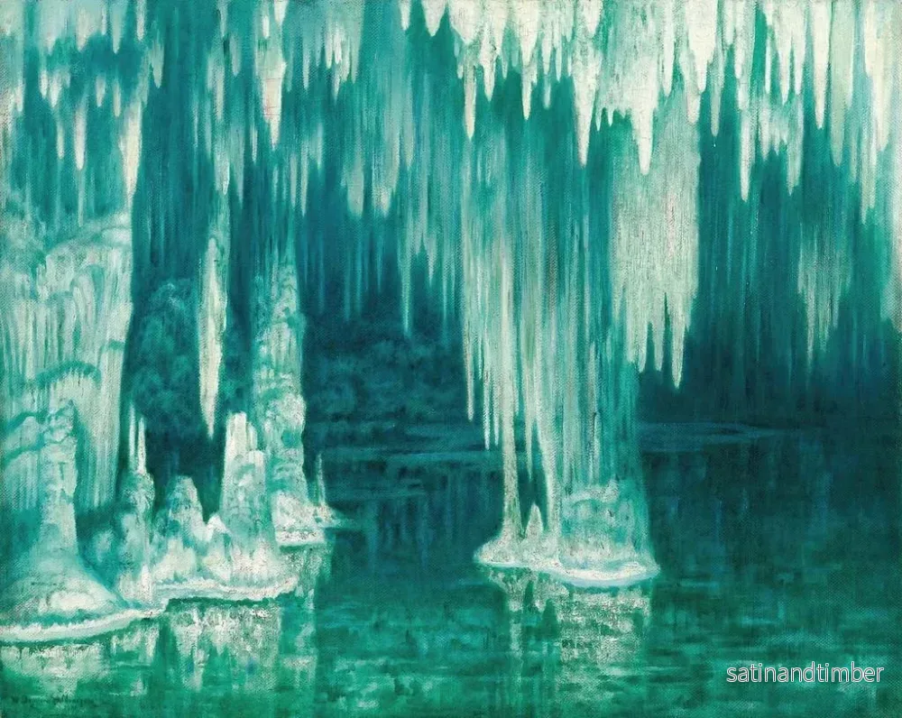 Reproduktion av målningen La Grotte du Drac, Manacor - William Degouve de Nuncques - Bild 2