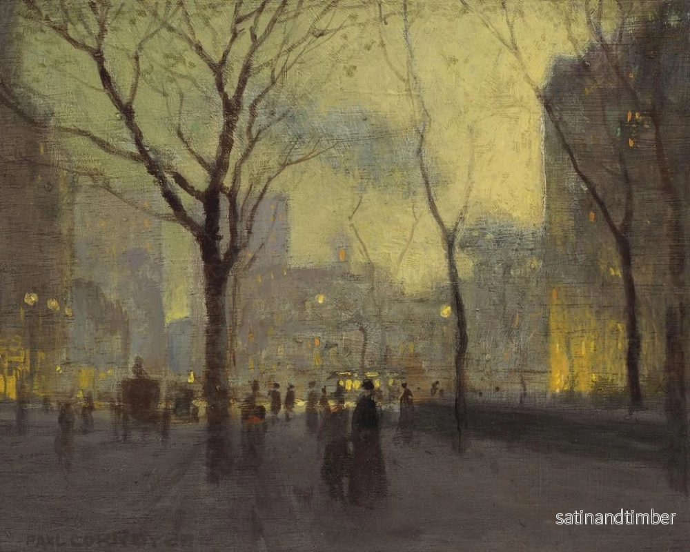 Reproduktion av målningen av Hôtel Plaza under regn - Paul Cornoyer - Bild 2