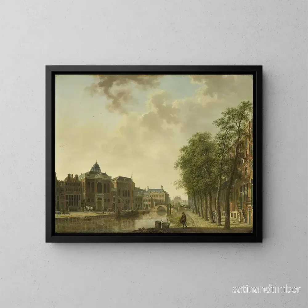 Reproduktion av målningen Vue du Houtmarkt à Amsterdam – Hendrik Keun Reproduktion av målningen Vue du Houtmarkt à Amsterdam – Hendrik Keun