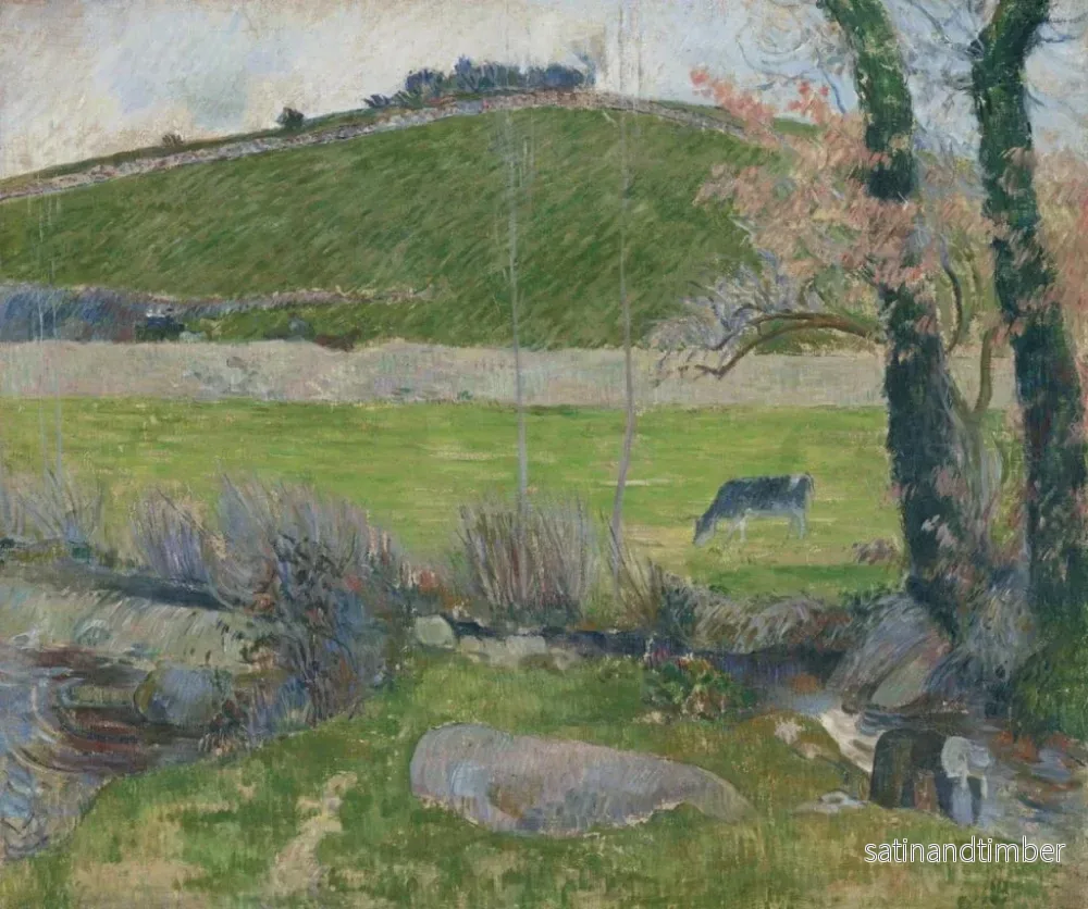 Reproduktion av målningen På Aven uppströms Pont-Aven - Paul Gauguin - Bild 2