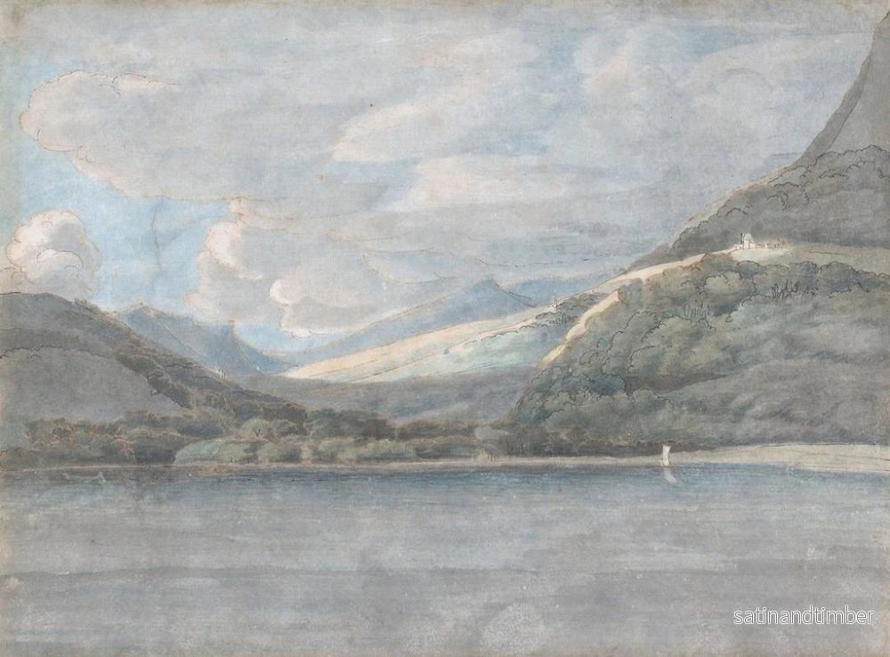 Reproduktion av målningen Vue du lac de Côme - Francis Towne - Bild 2