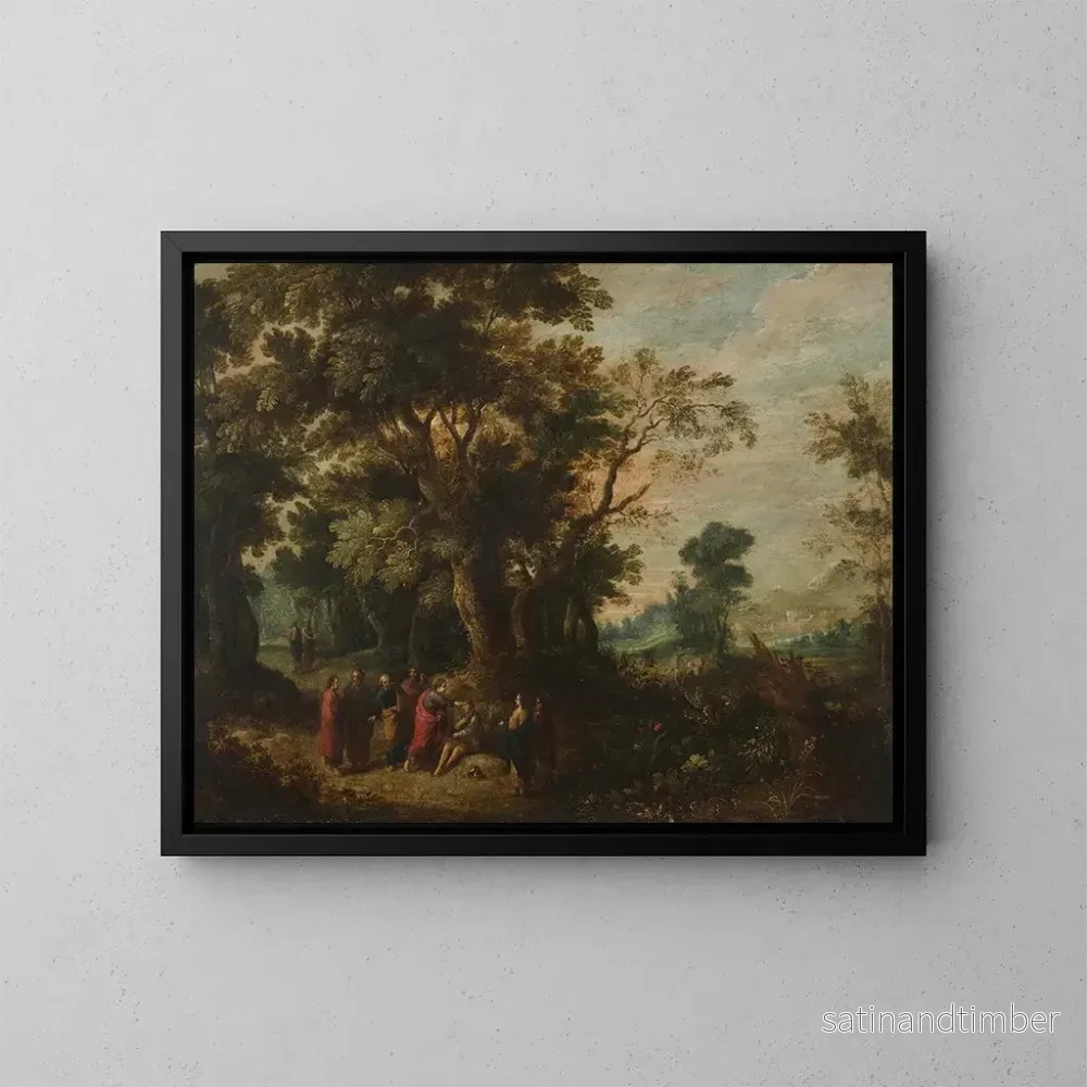 Reproduktion av målningen Le Christ guérissant les aveugles - David Vinckboons