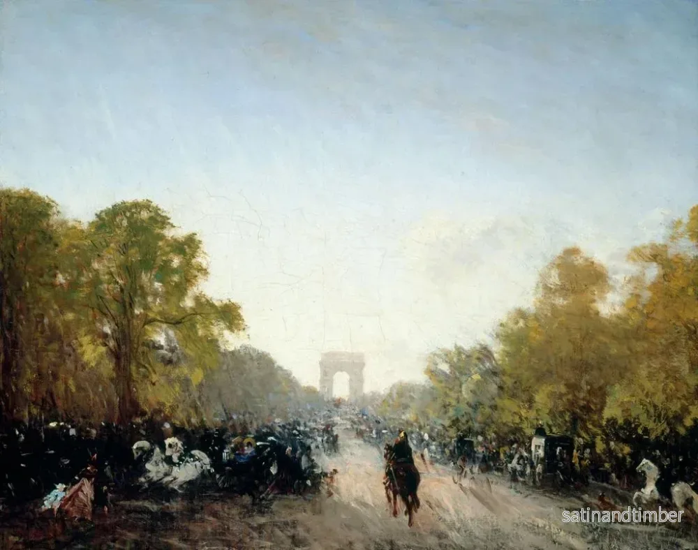 Reproduktion av målningen L'avenue des Champs-Élysées - Félix Ziem - Bild 2
