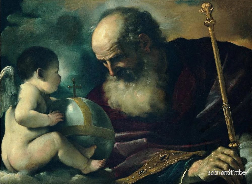Reproduktion av målningen Gud Fader och en ängel - Guercino - Bild 2
