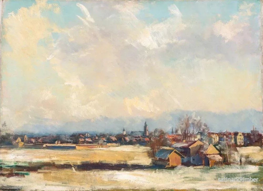 Reproduktion av målningen Rosenheim en hiver - Hiasl Maier-Erding - Bild 2