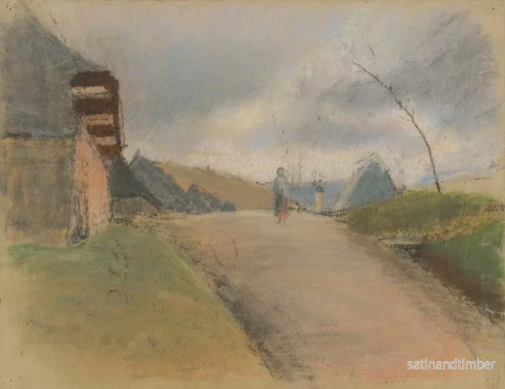 Reproduktion av målningen La route - Ladislav Mednyánszky - Bild 2