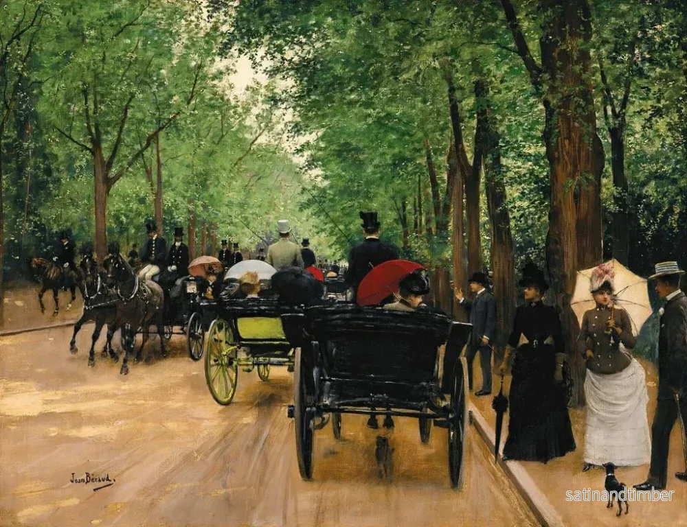 Reproduktion av målningen Bois de Boulogne - Jean Béraud - Bild 2