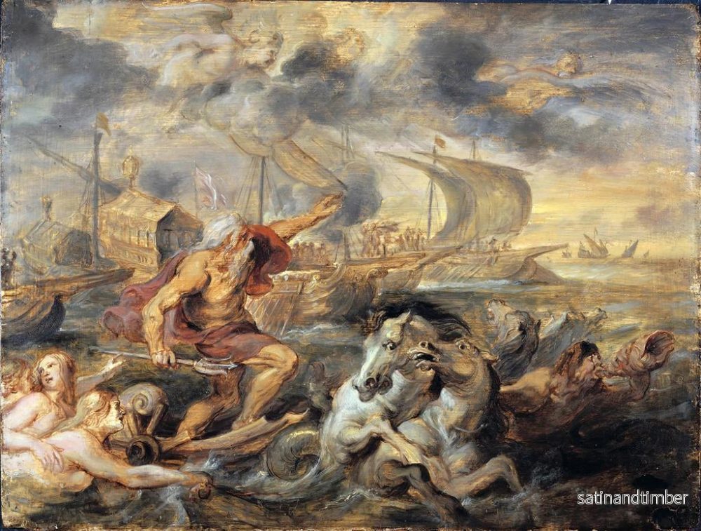 Reproduktion av målningen Le voyage du cardinal infant Ferdinand d'Espagne de Barcelone à Gênes en avril 1633 - Peter Paul Rubens - Bild 2